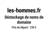 les - hommes fr : déstockage de noms de domaine