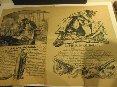 two pages of an old book with illustrations on them
