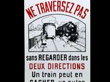 a black and white poster with a train on it