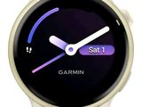 a close up of a smart watch on a white surface