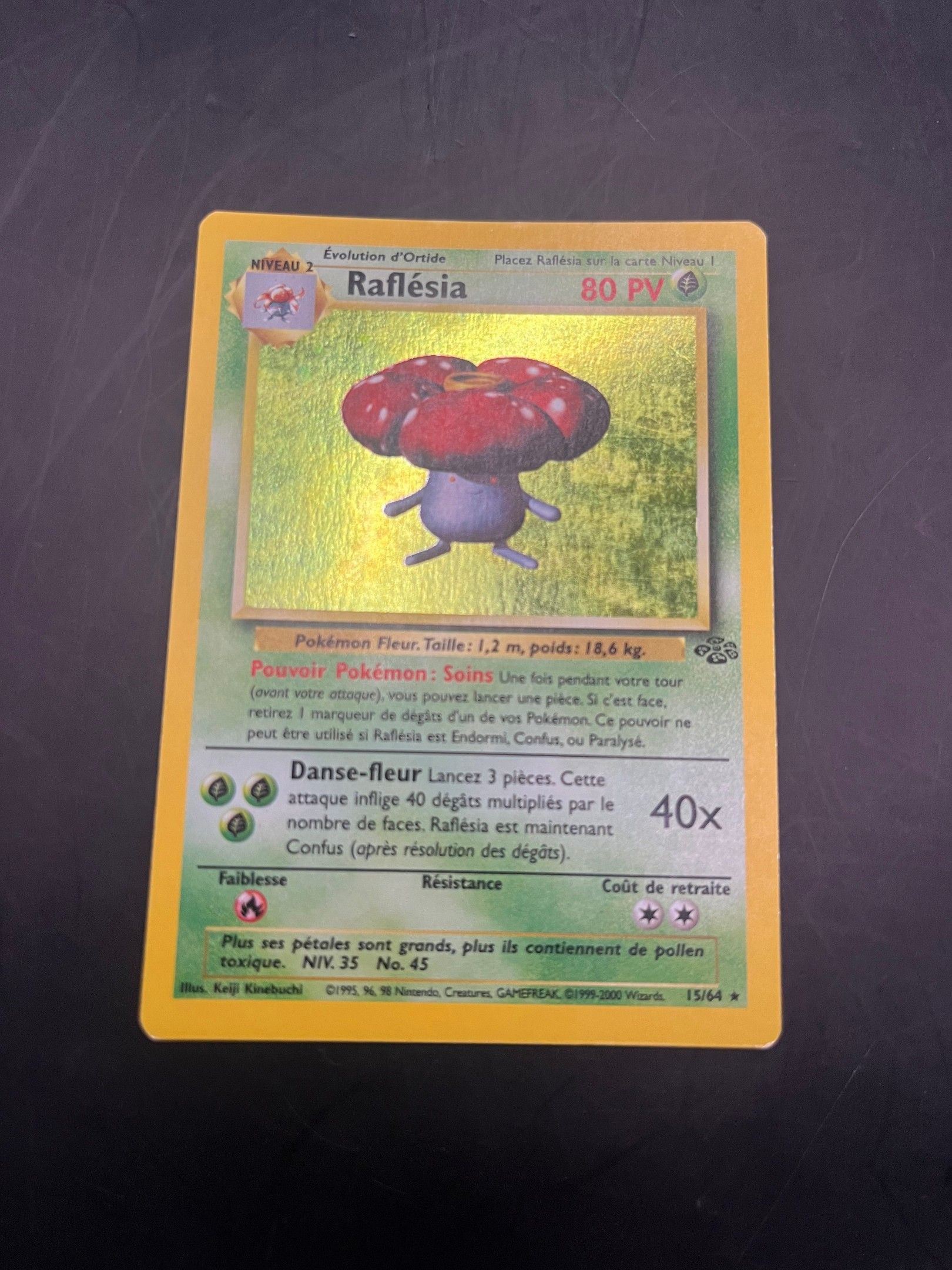 Carte Pokémon Raflésia 15/64 série Jungle
