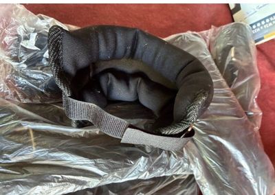 a plastic bag that has a seat in it