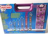 a purple box with a bunch of different items inside of it
