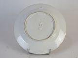 a white plate that has a label on it