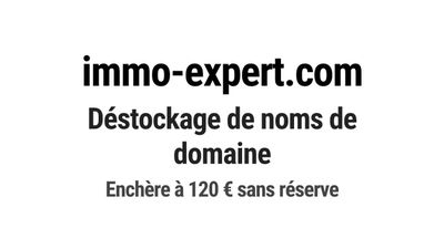 Nom de domaine immo-expert.com.