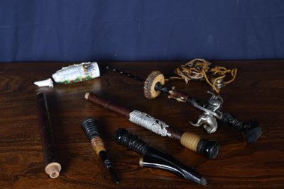 ALLEMAGNE, début XXe siècle Pipe de cavalerie en merisier, c…