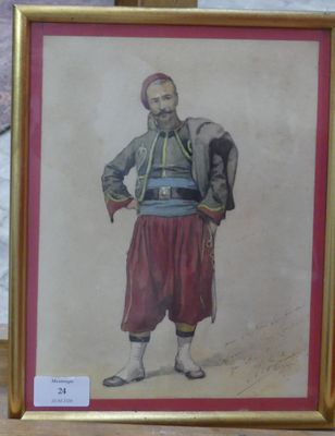 OF. DF... ? Portrait d'un Zouave