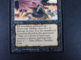 a card that has a picture of a dragon on it