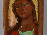 une image d'une peinture représentant une femme avec une couronne sur la tête