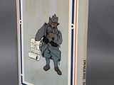 an image of a book with a picture of a soldier holding a gun