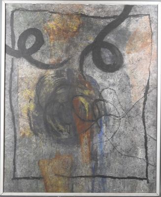 une image représentant un tableau accroché au mur, sur lequel figure le portrait d'un visage