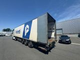 a truck that is parked in the parking lot