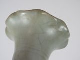 a close up of a sculpture of a person ' s head
