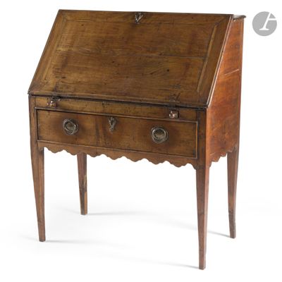 an old wooden desk with two drawers on one side and a drawer on the other side