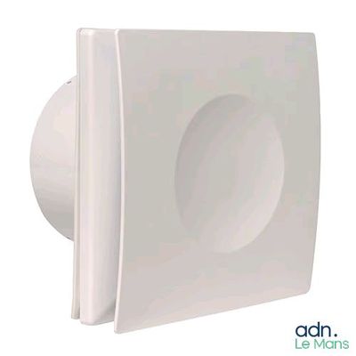 white bathroom exhaust fan with light on top of a white wall