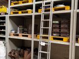 many shelves with boxes and boxes on them in a warehouse