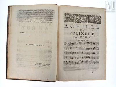un livre ouvert dont une page est couverte de notes de musique
