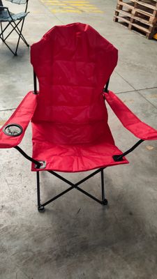 4 Fauteuils DE Camping Pliables Modeles Ch3 Rouge
