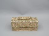 an image of a small purse with a paisley pattern on it