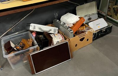 a lot of items that are sitting on the floor