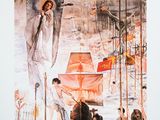 une photo d'un tableau représentant Jésus sur la croix