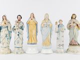 several figurines of jesus, mary, joseph, joseph, and mary