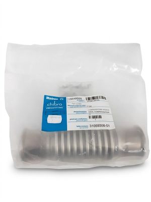 a close up of a bag of metal rods on a white surface