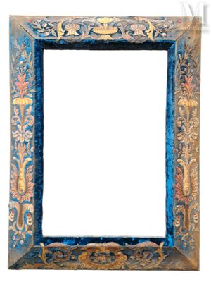 Miroir rectangulaire à cadre et glace biseautée L'encadremen…