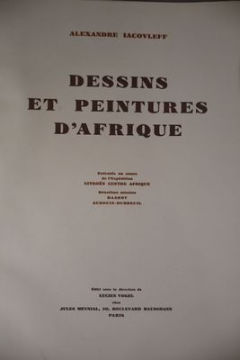 la couverture du livre *Dessins et peintures d'Afrique*