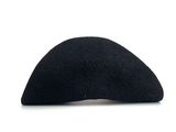 black wool beret hat on a white background