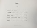 a menu for a restaurant on a white table