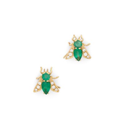 Paire de motifs d'oreilles “Mouche"