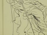 an image of a drawing of a woman sitting on a chair