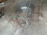 a table and chairs in a room with a lot of furniture