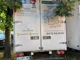a truck that is parked next to a tree