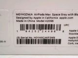 the back of an apple airpods box with a barcode on it