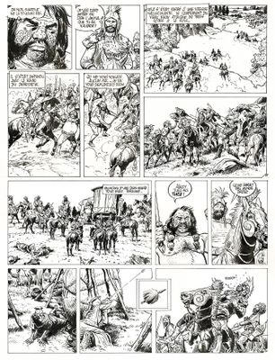 une page de la bande dessinée parue dans le premier numéro de *La Guerre des mondes*