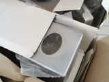 a cardboard box with a computer inside of it