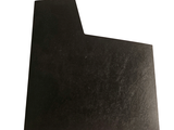 an image of a piece of black paper on a white background