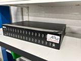 an image of a close up of a rack of electronic equipment on a shelf