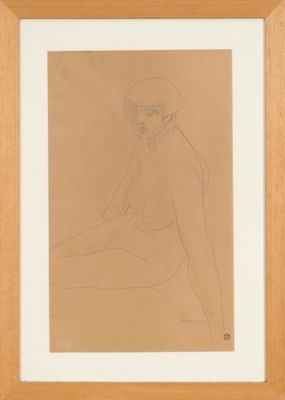 Léopold Survage (1879-1968) Étude de femme Crayon sur papier…