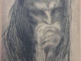une image représentant le dessin d'un homme aux cheveux longs et à la barbe
