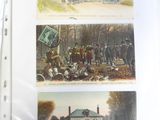 three pictures of people on the street in the picture
