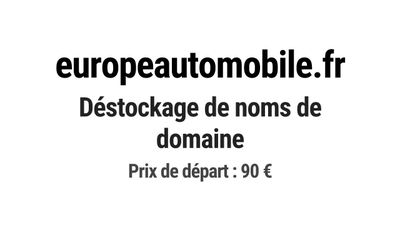 Nom de domaine europeautomobile.