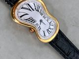 a close up of a wrist watch with roman numerals on it