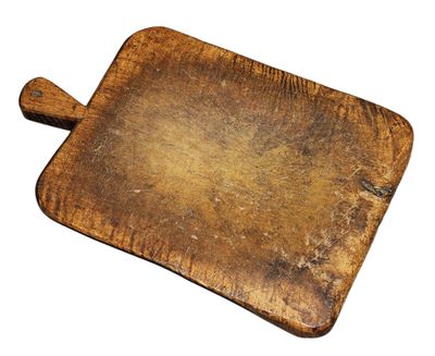 AFRIQUE (?) - PLANCHE DE DECOUPE en bois, état d'usage, 58 x… - Photo 1