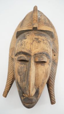 MALI : Masque BAMBARA Masque rituel en bois sculpté, patine … - Photo 1