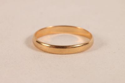 Bague alliance en or jaune 750 ‰. - Photo 1