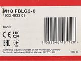 a red box with a barcode on it and a barcode on the back