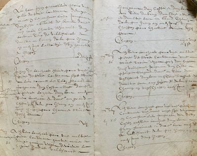 OISE. Manuscrit de 284 pp. in-folio, débuté le 7 février 161…